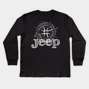 compass jeep Kids Long Sleeve T-Shirt